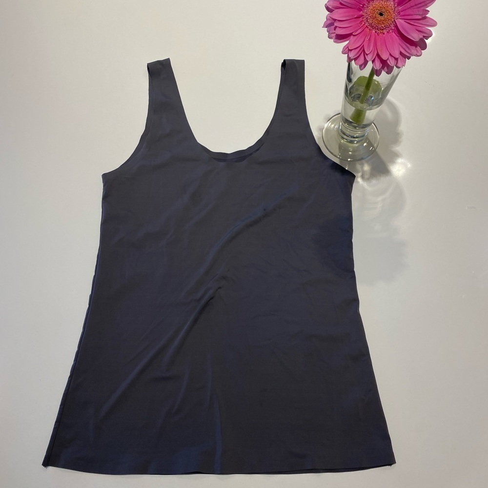 Silk grey tank top